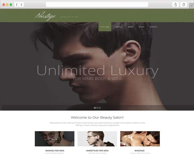beauty salon website design, web design, macomb county, webpossible